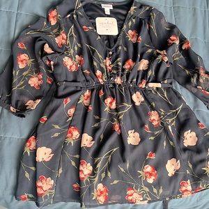 NWT Isabel Maternity Floral Blouse